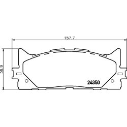 Brake Pad Set MINTEX MDB2788 OE Ref 0446533450