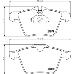 Brake Pad Set MINTEX MDB2789 OE Ref BRH04678