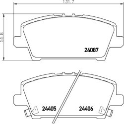 Brake Pad Set MINTEX MDB2791 OE Ref 45022SMGE01
