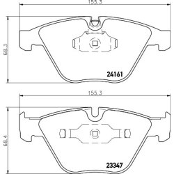 Brake Pad Set MINTEX MDB2801