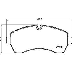 Brake Pad Set MINTEX MDB2804 OE Ref 0084204720