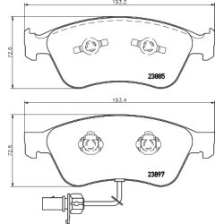 Brake Pad Set MINTEX MDB2825 MINTEX