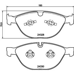 Brake Pad Set MINTEX MDB2826 OE Ref 6764312 MINTEX