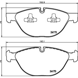 Brake Pad Set MINTEX MDB2835 OE Ref 2413048 MINTEX
