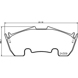 Brake Pad Set MINTEX MDB2840 OE Ref 0044209820 MINTEX