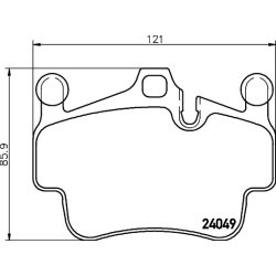 Brake Pad Set MINTEX MDB2842 OE Ref 99735193903