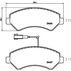 Brake Pad Set MINTEX MDB2848