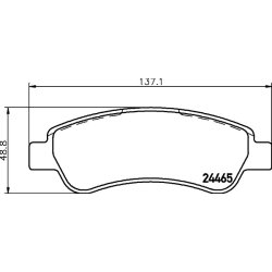 Brake Pad Set MINTEX MDB2850 OE Ref 425359