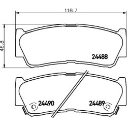 Brake Pad Set MINTEX MDB2855 OE Ref 583022BA00