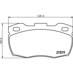 Brake Pad Set MINTEX MDB2857