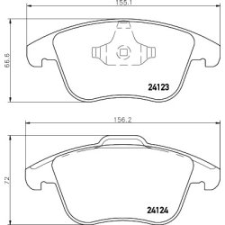 Brake Pad Set MINTEX MDB2860 OE Ref 1747043