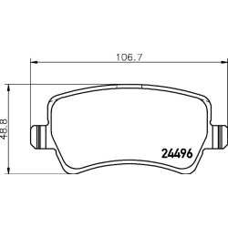 Brake Pad Set MINTEX MDB2863 OE Ref 1439866
