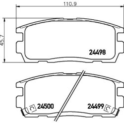 Brake Pad Set MINTEX MDB2864 OE Ref 20801538