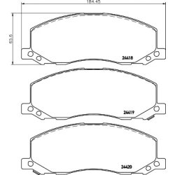 Brake Pad Set MINTEX MDB2871 OE Ref 13237752 MINTEX
