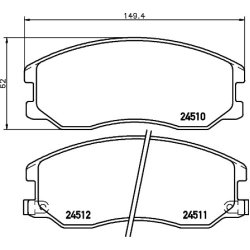 Brake Pad Set MINTEX MDB2872 OE Ref 4808861