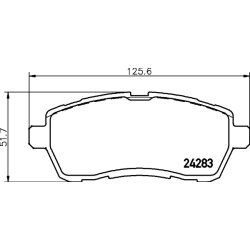 Brake Pad Set MINTEX MDB2875 OE Ref 04465B1310