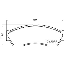Brake Pad Set MINTEX MDB2876 OE Ref 277942100114