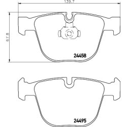 Brake Pad Set MINTEX MDB2879 OE Ref 34216794879 MINTEX