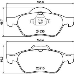 Brake Pad Set MINTEX MDB2883 OE Ref 7701210127