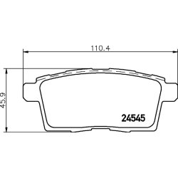 Brake Pad Set MINTEX MDB2886 OE Ref 7T412200AA