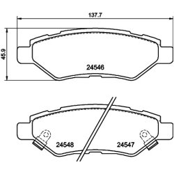 Brake Pad Set MINTEX MDB2898 OE Ref 20876917
