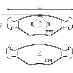 Brake Pad Set MINTEX MDB2904 OE Ref 5W0698151