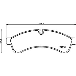 Brake Pad Set MINTEX MDB2906 OE Ref 500055652 MINTEX