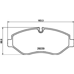 Brake Pad Set MINTEX MDB2907 OE Ref 5801268964 MINTEX