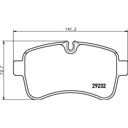 Brake Pad Set MINTEX MDB2908 OE Ref 42579528 MINTEX