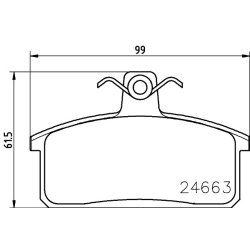Brake Pad Set MINTEX MDB2912 OE Ref 500028834