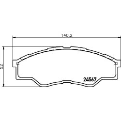 Brake Pad Set MINTEX MDB2915 OE Ref 044650K160