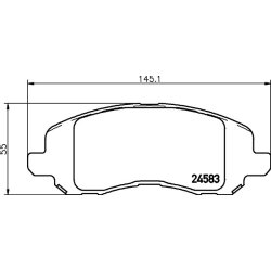 Brake Pad Set MINTEX MDB2916 OE Ref 068020494AA