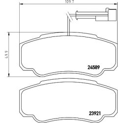 Brake Pad Set MINTEX MDB2918 OE Ref D4060MA000