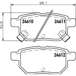 Brake Pad Set MINTEX MDB2925