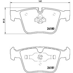 Brake Pad Set MINTEX MDB2928 OE Ref A1644202420