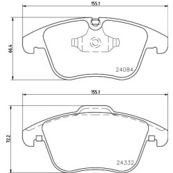 Brake Pad Set MINTEX MDB2932 OE Ref 425403