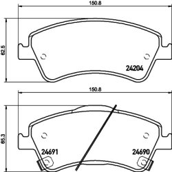 Brake Pad Set MINTEX MDB2933