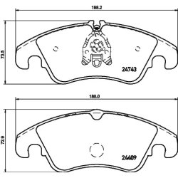 Brake Pad Set MINTEX MDB2934 OE Ref 8R0698151AG MINTEX