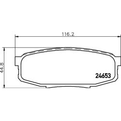 Brake Pad Set MINTEX MDB2936 OE Ref 0446602340
