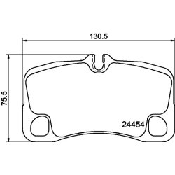 Brake Pad Set MINTEX MDB2940 OE Ref 99735294907