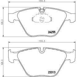 Brake Pad Set MINTEX MDB2960 OE Ref 34112288868