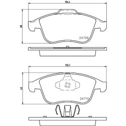 Brake Pad Set MINTEX MDB2965 OE Ref 8660000782