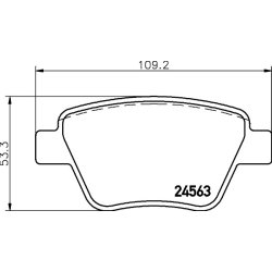 Brake Pad Set MINTEX MDB2972 OE Ref JZW698451Q