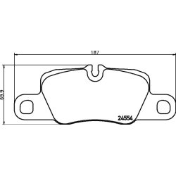 Brake Pad Set MINTEX MDB2975 OE Ref 971698451H MINTEX
