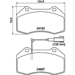 Brake Pad Set MINTEX MDB2976 OE Ref 77365201
