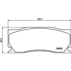 Brake Pad Set MINTEX MDB2979 OE Ref C2P15991