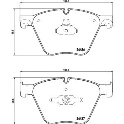 Brake Pad Set MINTEX MDB2981 OE Ref 4065325