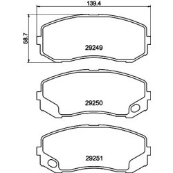 Brake Pad Set MINTEX MDB2988 OE Ref MK449108