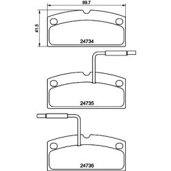 Brake Pad Set MINTEX MDB2994 OE Ref 6G065