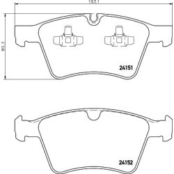 Brake Pad Set MINTEX MDB2995 OE Ref 1644202520 MINTEX